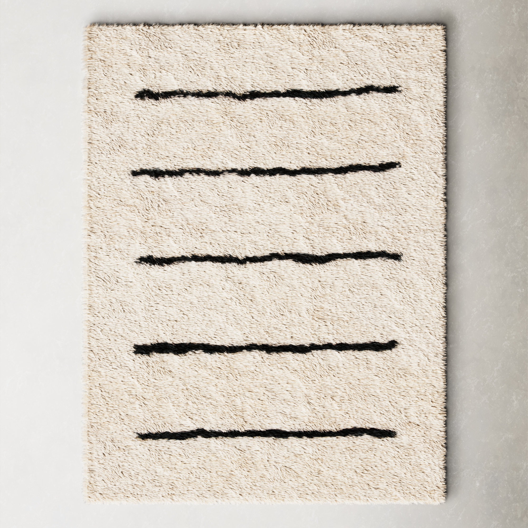 Baker Hand-Knotted Wool Ivory/Black Rug & Reviews | AllModern