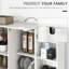 Armoire de cuisine, 14 portes, 2 portes, tablettes réglables, blanc, convient au salon et à la salle à manger 2 portes 14 garde-manger, rend les pièces plus attrayantes