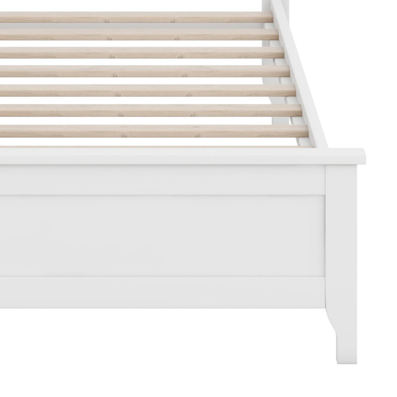 Lit plateforme Modern, Blanc, Grand lit