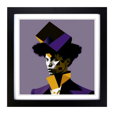 Male Portrait Suprematism - Framed Print