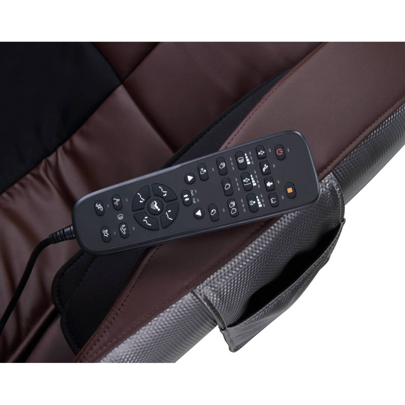 Fauteuil de massage en cuir synthétique Pacari, Chocolat