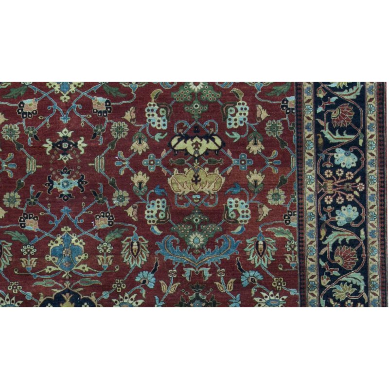 Tapis rouge noué à la main de haute qualité
