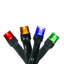 Latitude Run® 100 LED Multi-Colored Battery Operated Light Set, Green Wire with 5 Bulb Spacing."