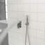 Pomme de douche murale double 12 po 12 po nickel brossé