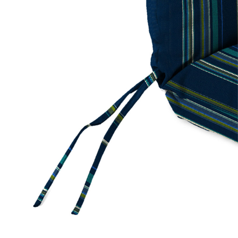 22" x 45" Outdoor Chair Cushion with Ties and Loop, Stanton Lagoon