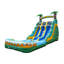 Toboggan aquatique gonflable Herokiddo Tropical Breeze de 7 m (23 pi) en vinyle marbré de qualité commerciale, à double voie, avec piscine intégrée et système de drainage, pour enfants et adultes (avec souffleur), pour l'intérieur et l'extérieur, idéal pour les fêtes d'anniversaire, location de qualité, grand gonflable, toutes saisons