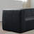 91" Modular Sofa Couch Modern Compressed Sofa 3-Seat Foam Couch for Living Room, Apartment, Studio, Office (Black)