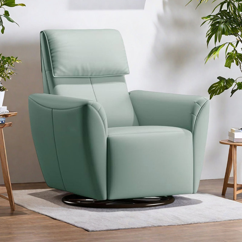 Modern Simple Home Ergonomic Functional Recliner, Cyan