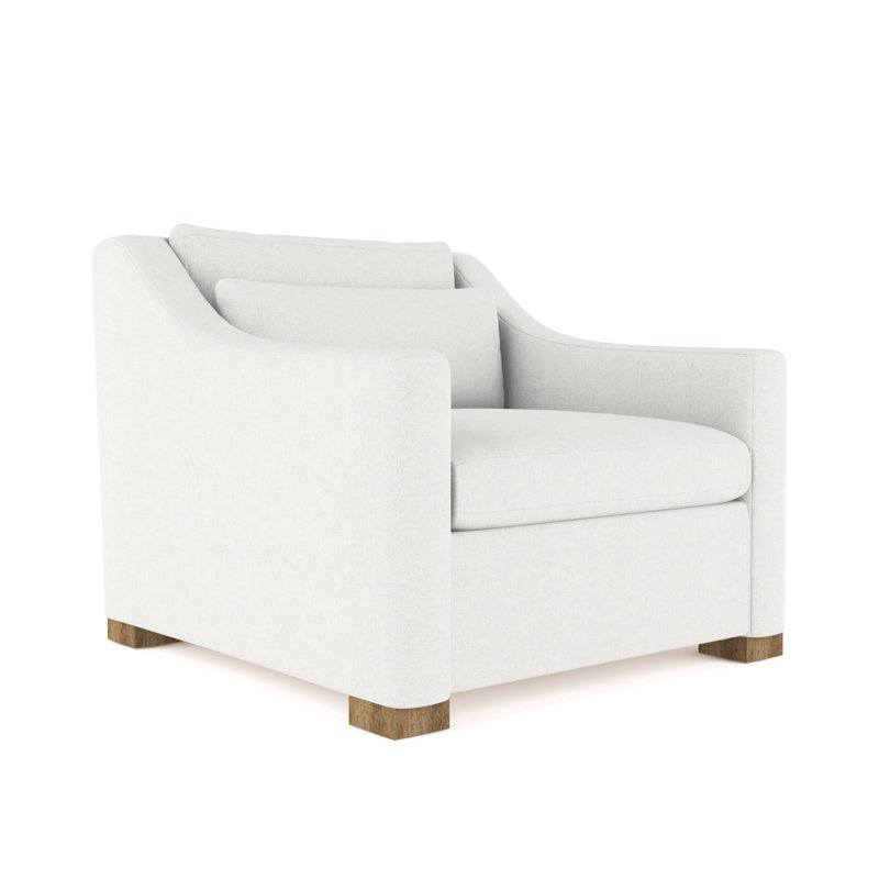 Crosby Armchair, 32.5" H x 35" W x 38" D, Plush Velvet Blue Print, Ebony