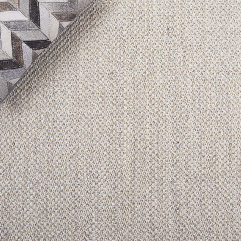 Tapis en jute / sisal marbré / kaki Torbin, Rond 11 pi