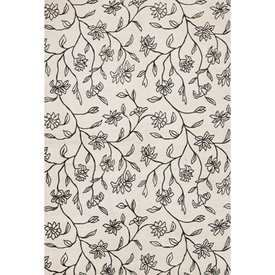 Tapis beige noué à la main de haute qualité