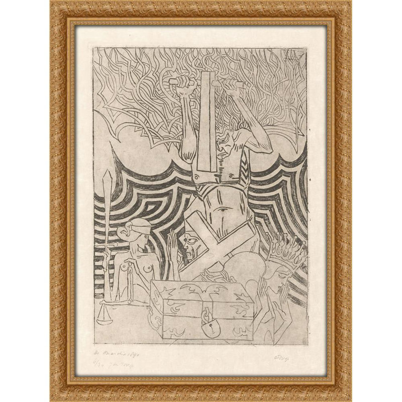 De Anarchie (1949), H 32 po x l 24 po x P 1,5 po