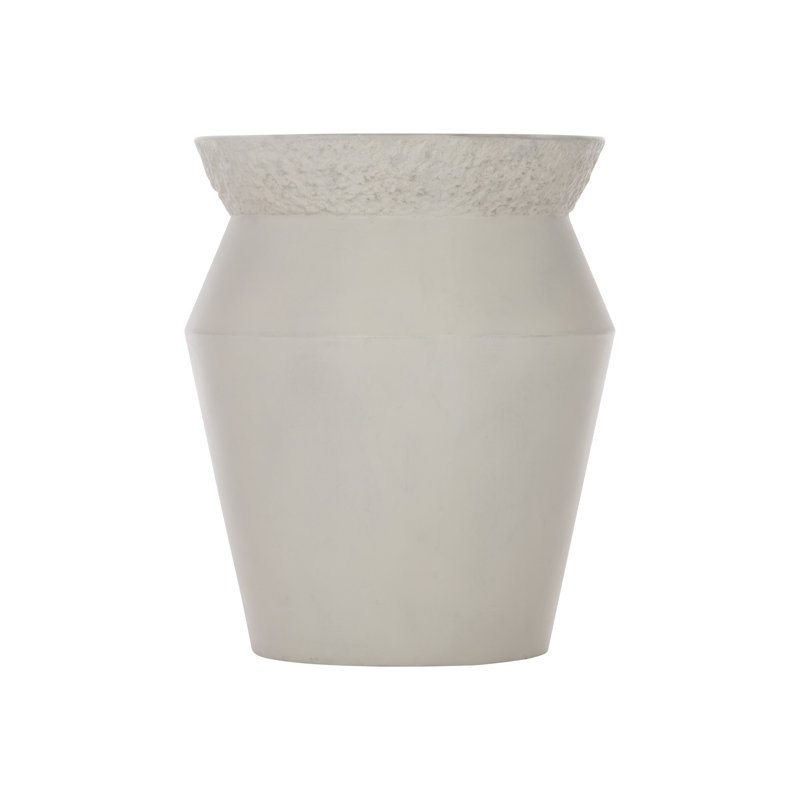 Nidra Transitional Gray Concrete Round End Table 20"