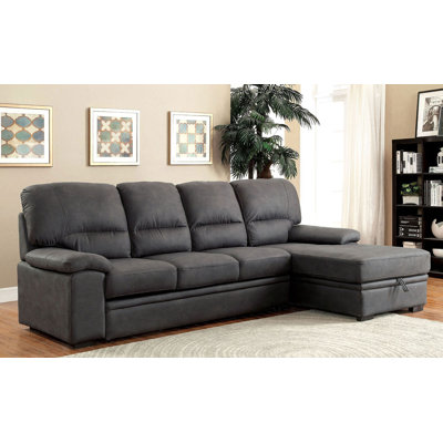 Canapé modulaire contemporain l 113 po avec couchette
