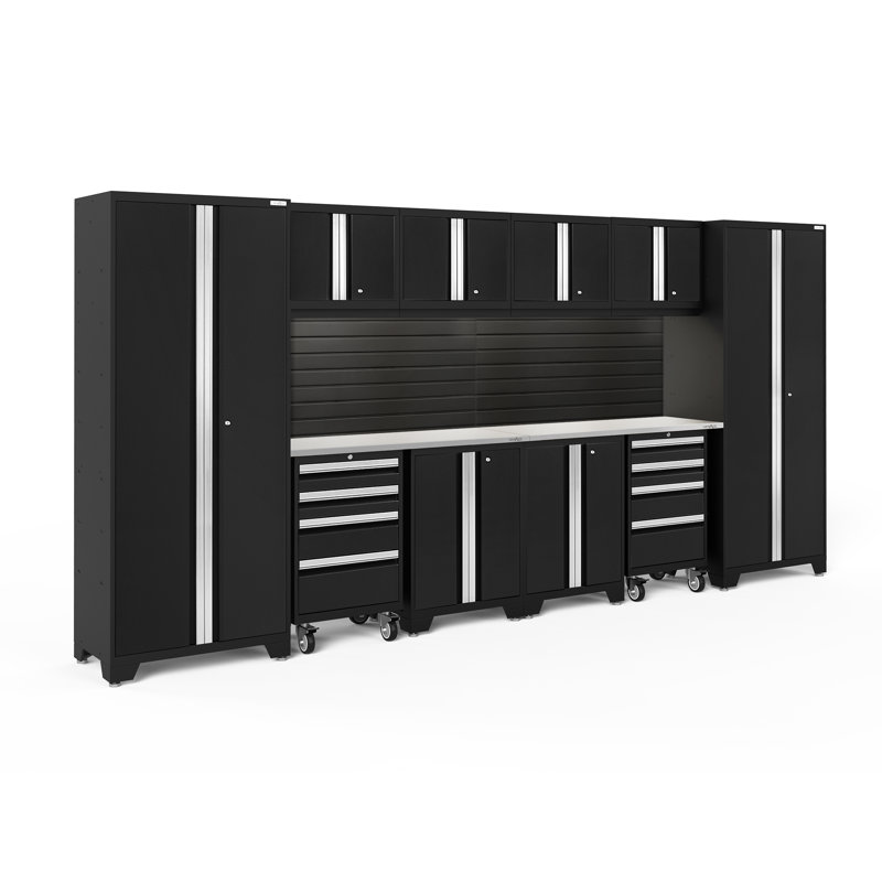 Bold Series 12 Piece Complete Storage System Set, Black