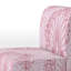Fauteuil de chambre rembourré à motif damassé rose
