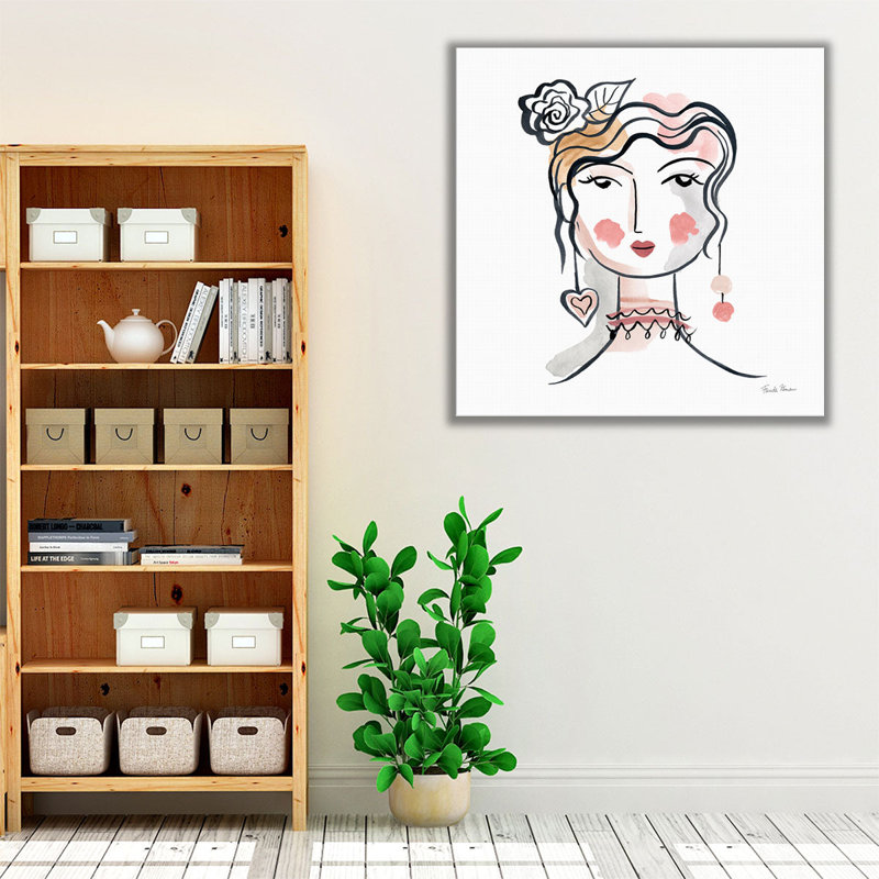 «Pretty faces II», reproduction d'art sur toile, H 12 po x l 12 po