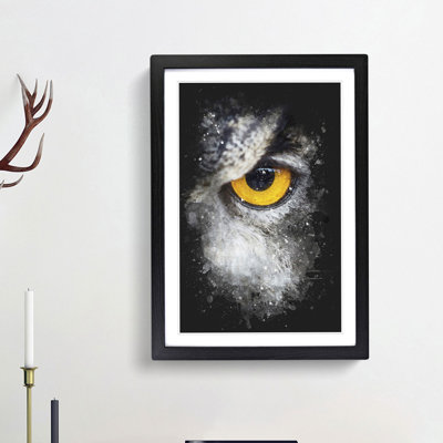 Eye of an Owl - Framed Print