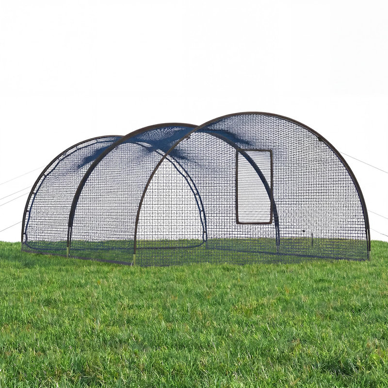 Baseball Bating Cage Net 22x12x8ft, H 96 po x l 264 po x P 144 po, Noir / Bleu