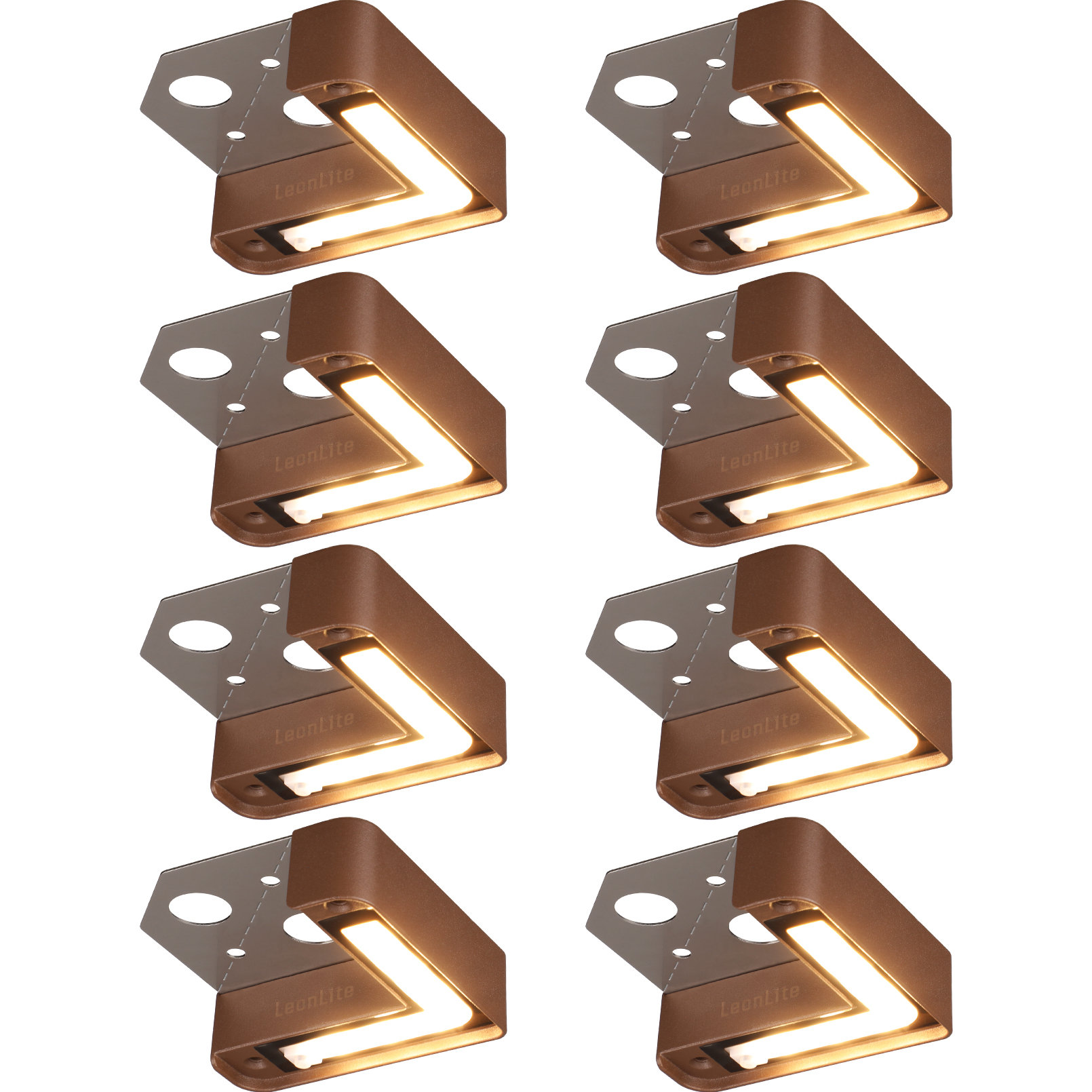 LEONLITE Brown Integrated LED Step Light Kit Wayfair
