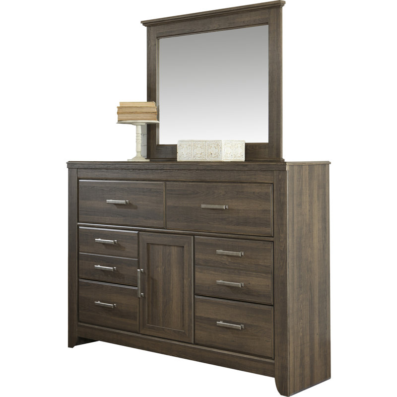 Commode 6 tiroirs avec miroir Keicha