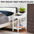 Galnares Compact Narrow End Table with Hidden Storage – Small Side Table, Wood Nightstand, Accent Table-2057377170