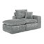 Canapé modulaire moderne 107 po avec méridienne réversible 107 po Boucle-130919496