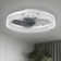 Kordae Flush Mount Dimmable Ceiling Fan with LED Lights