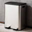 ABS Plastic,410 Stainless Steel,PP Step On Kitchen Trash Can - 60L