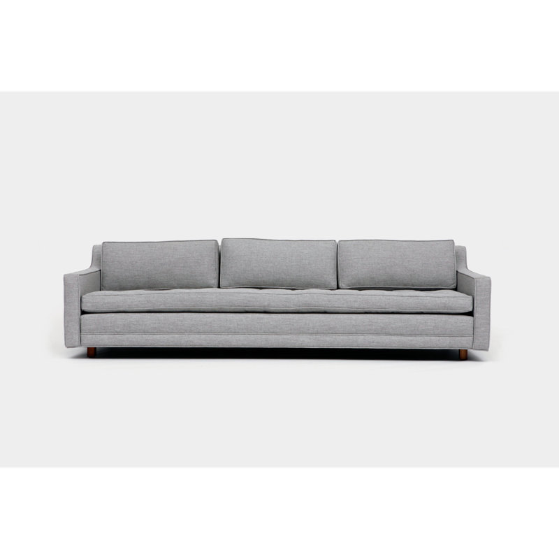 Up Solutions Upholstered 94'' Sofa, Ash