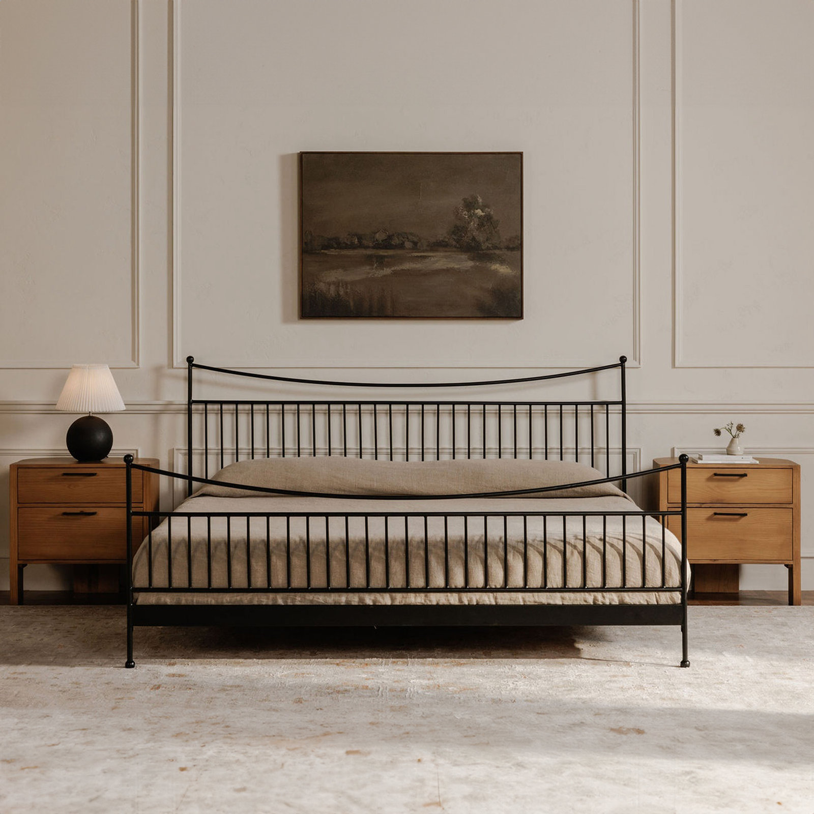 Chelvey Bed Black, King