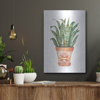'Aztec Pot III' by Cindy Jacobs, Metal Wall Art