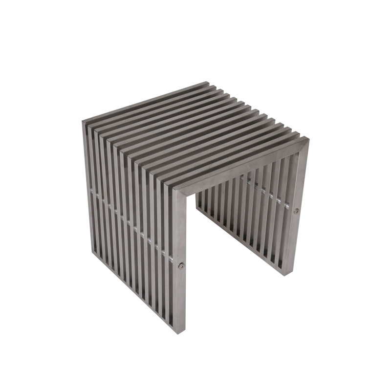 Lux Vanity Stool, Silver