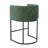 26" Upholstered Metal Barrel Counter Bar Stool-340202075-341230626