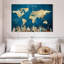 Carte du monde personnalisée avec punaises personnalisées-516427377-516381574