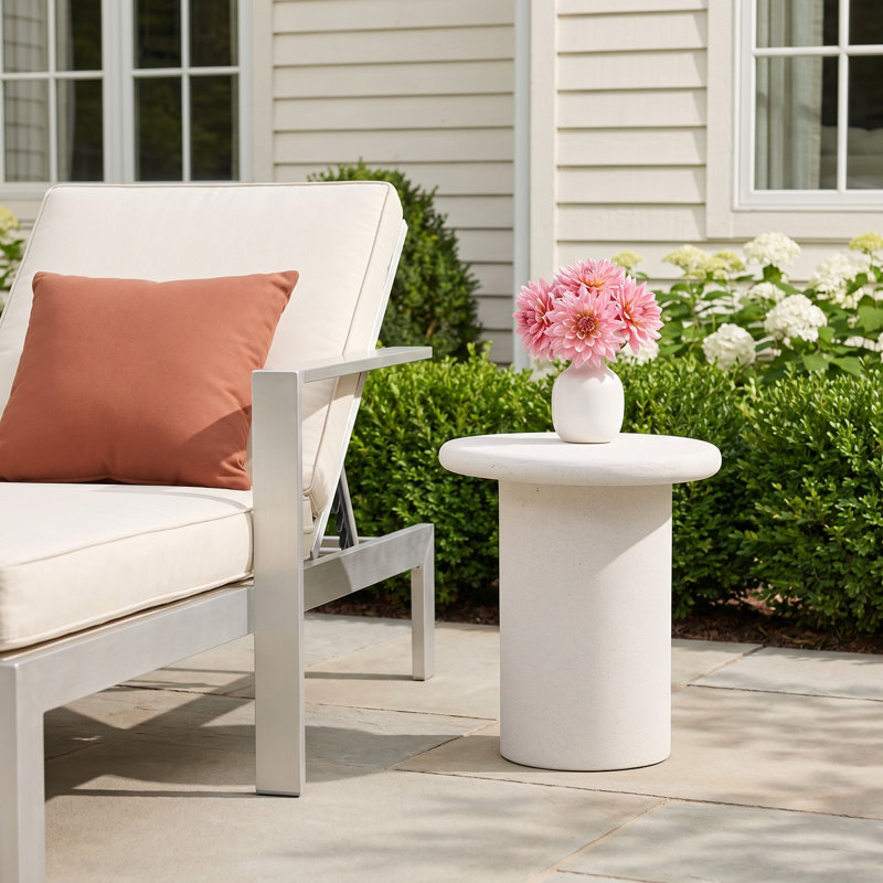 Raul Side Table White