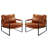 Eisenman 27.09'' W Leather Upholstered Accent Armchair-162999970