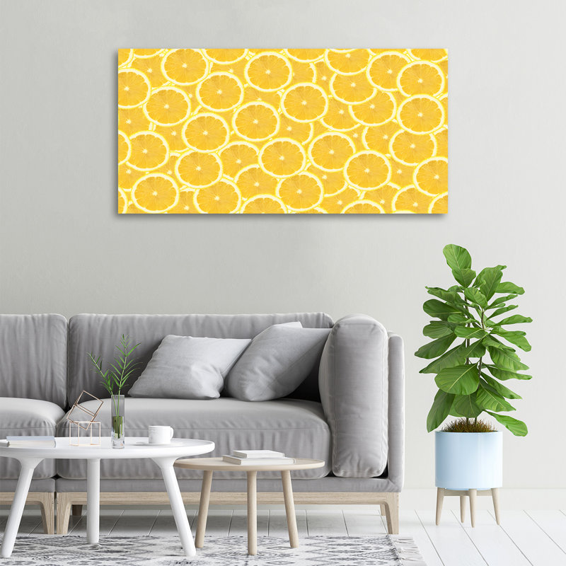 Lemon Slices - Wrapped Canvas Print