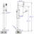 ALFI brand AB2728-PC Polished Chrome Floor Mounted Tub Filler + Mixer /w additional Hand Held Shower Head-14385972