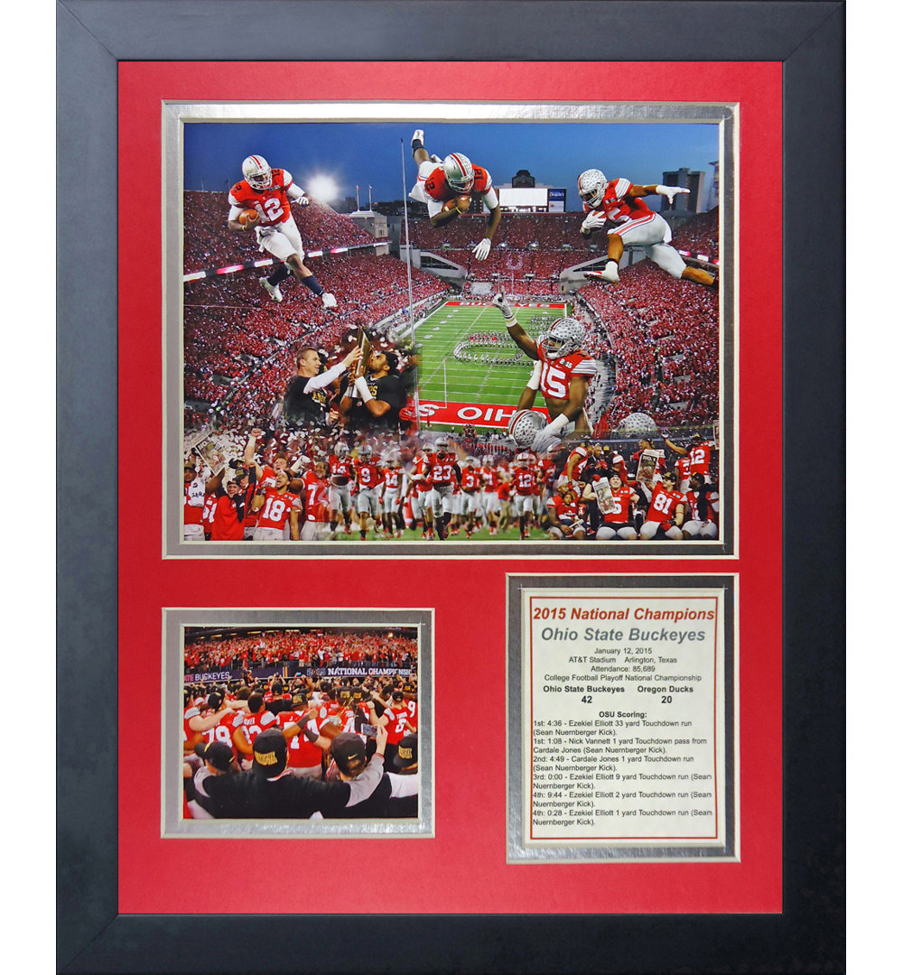 Legends Never Die Ohio State 2014 CFP Football National Champion Framed Memorabilia Legends Never Die