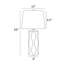 Ensemble de lampe de table 25 "Bradwell-1003346050