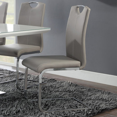 Chaise d'appoint en métal gris Tywone