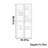 Light luxury senior bookcase