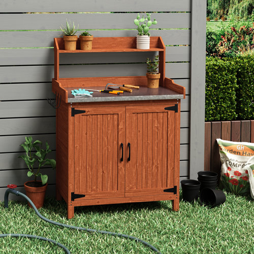 Wood Potting Tables You'll Love | Wayfair