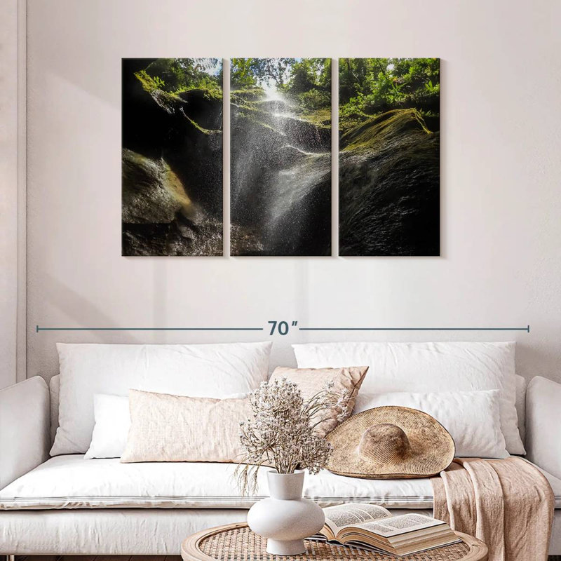 Alvord Dominica Secret Waterfall, 24" H x 38" W