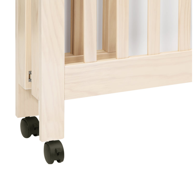 Origami Mini Portable Crib, Washed Natural