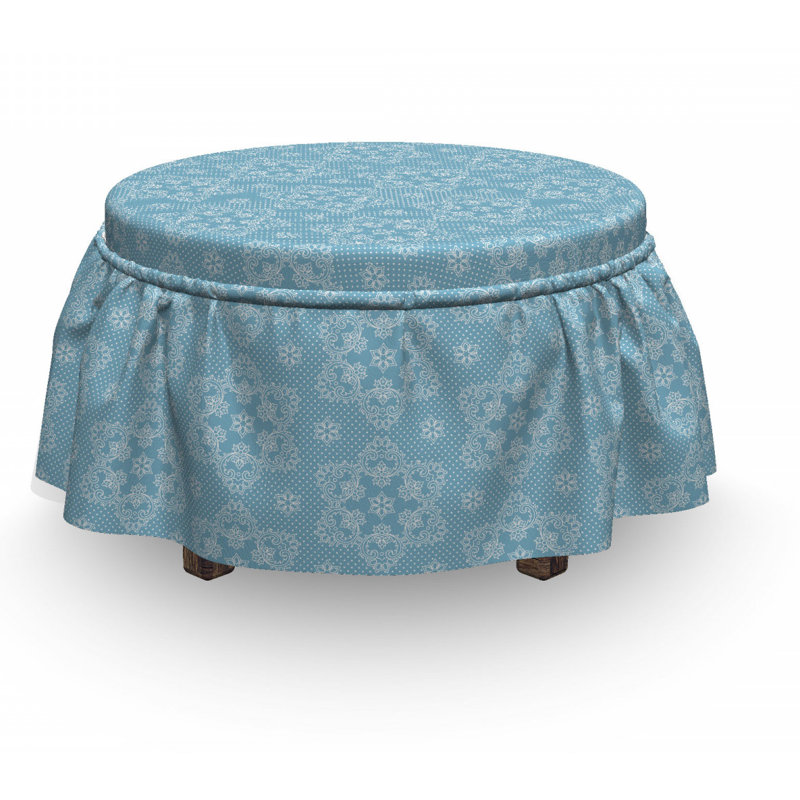 Box Cushion Ottoman Slipcover