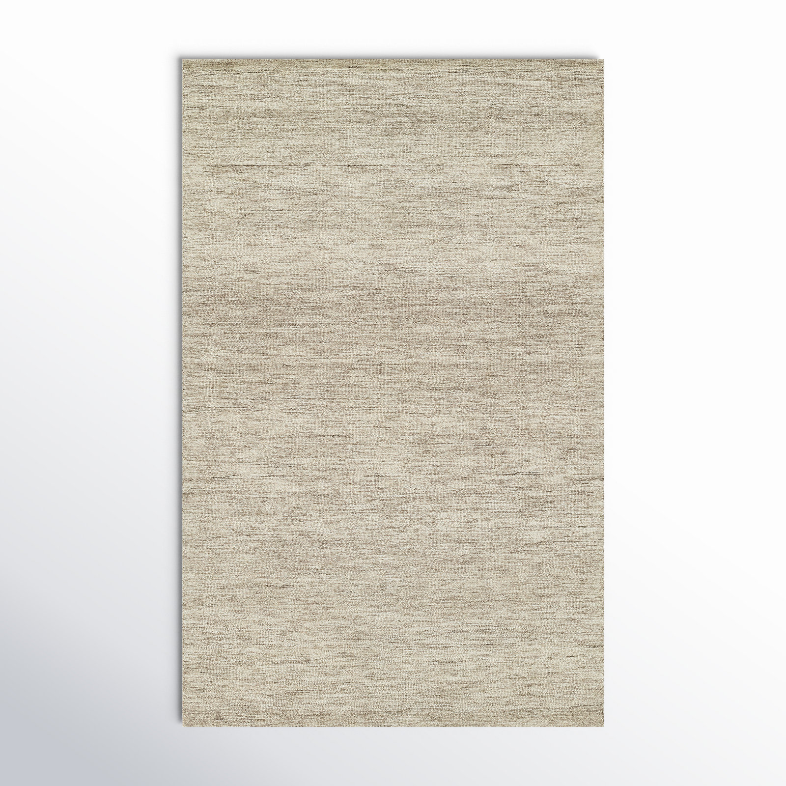 Gray Sand Hand-Tufted Wool Rug, Rectangle 9' x 12'