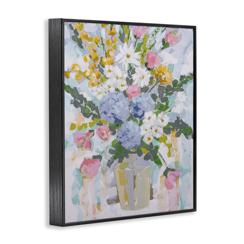 Estampe numérique pastel encadrée, design par Joan Curtis, H 20 po x l 16 po, Giclée encadrée noir minuit