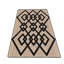 Tapis noir et beige Vaxhide